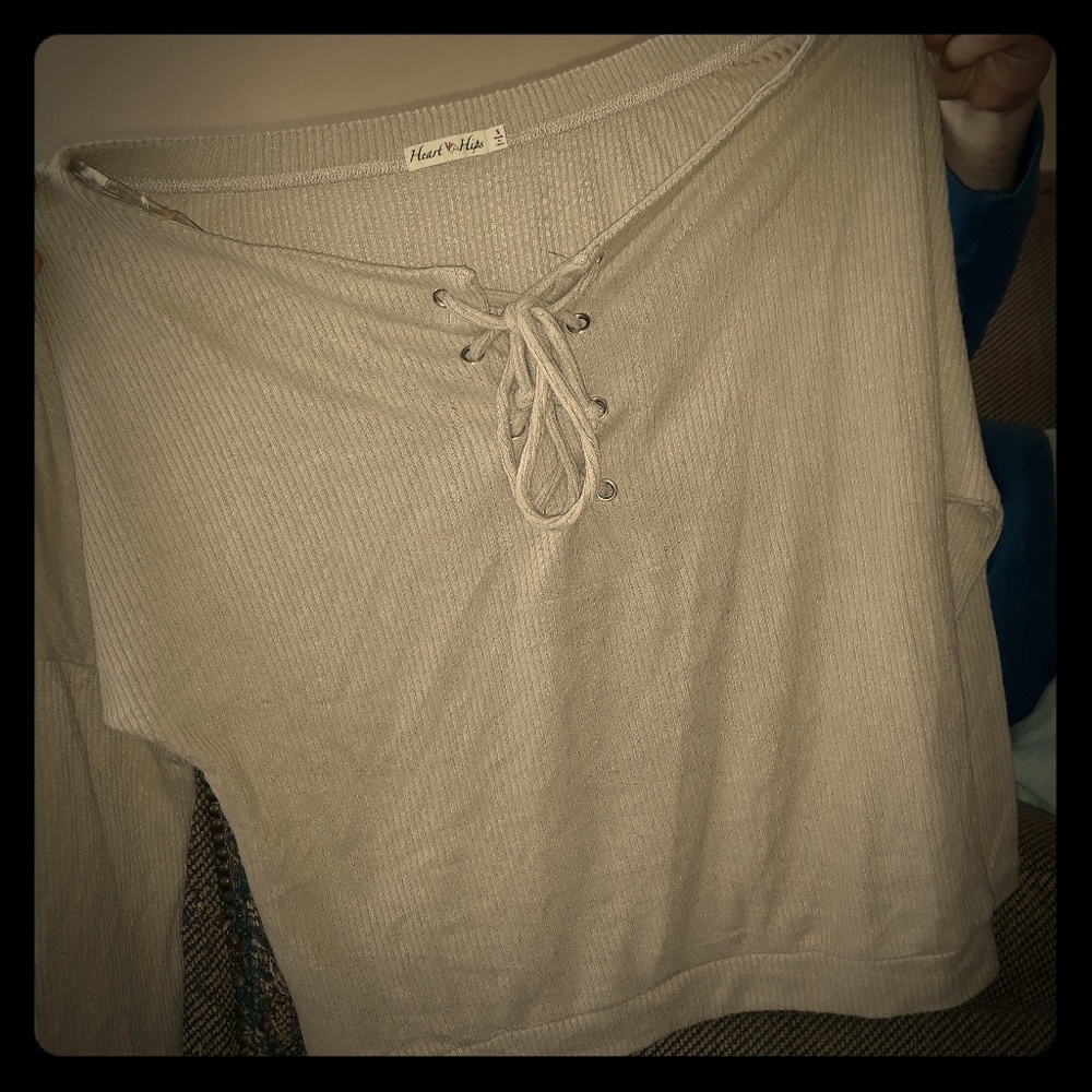 Laced up sweater